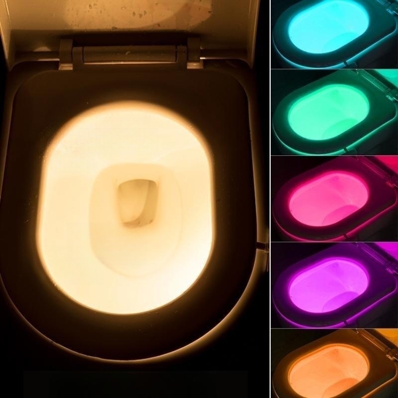 different colors of toilet light
