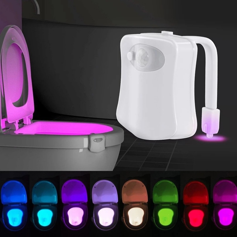 different colors of toilet lights